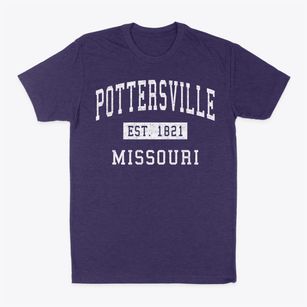 Pottersville Missouri Classic Established Classic Dad T-Shirt