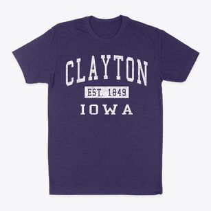 Clayton Iowa Classic Established Classic Dad T-Shirt
