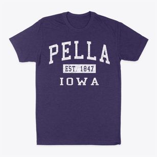 Pella Iowa Classic Established Classic Dad T-Shirt