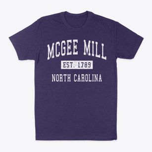 Mcgee Mill North Carolina Classic Established Classic Dad T-Shirt