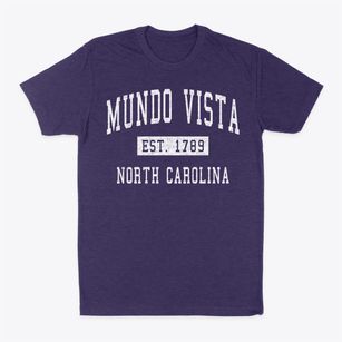 Mundo Vista North Carolina Classic Established Classic Dad T-Shirt