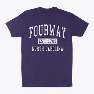 Fourway North Carolina Classic Established Classic Dad T-Shirt