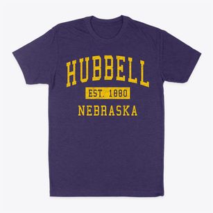 Hubbell Nebraska Classic Established Classic Dad T-Shirt