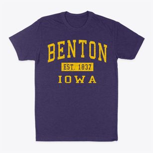 Benton Iowa Classic Established Classic Dad T-Shirt