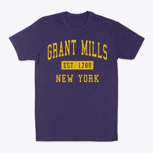 Grant Mills New York Classic Established Classic Dad T-Shirt