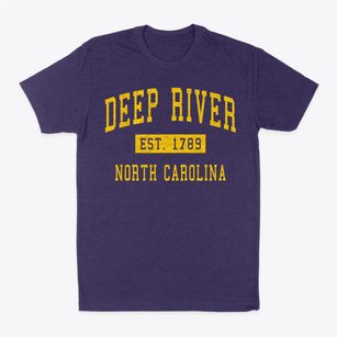 Deep River North Carolina Classic Established Classic Dad T-Shirt