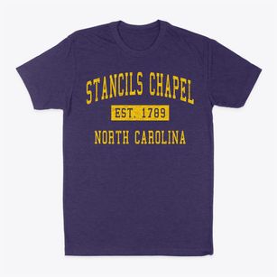Stancils Chapel North Carolina Classic Established Classic Dad T-Shirt