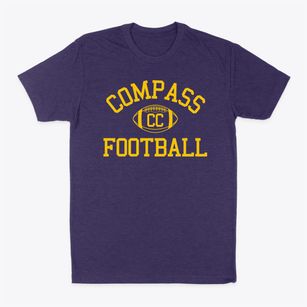 Compass Charter Classic Football Classic Dad T-Shirt