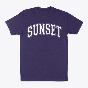 Sunset Elementary School Varsity Arch Classic Dad T-Shirt