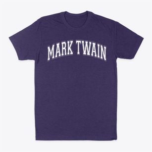 Mark Twain Elementary School Varsity Arch Classic Dad T-Shirt