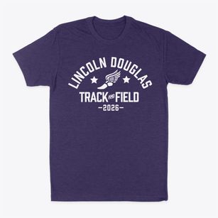 Lincoln Douglas Elementary School Track and Field Classic Dad T-Shirt