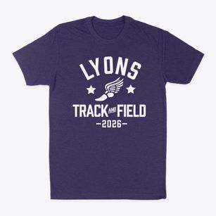Lyons Elementary School Track and Field Classic Dad T-Shirt