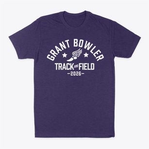 Grant Bowler Elementary School Track and Field Classic Dad T-Shirt