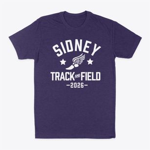 Sidney High School Track and Field Classic Dad T-Shirt