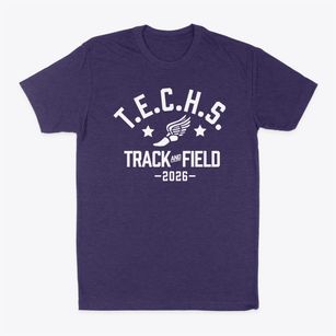 Travis Early College High School Track and Field Classic Dad T-Shirt