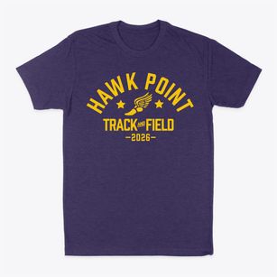 Hawk Point Elementary School Track and Field Classic Dad T-Shirt