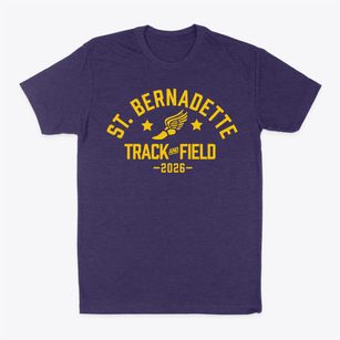 Saint Bernadette School Track and Field Classic Dad T-Shirt