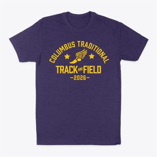 Columbus Traditional Academy Track and Field Classic Dad T-Shirt