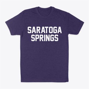 Saratoga Springs New York Classic Block Classic Dad T-Shirt