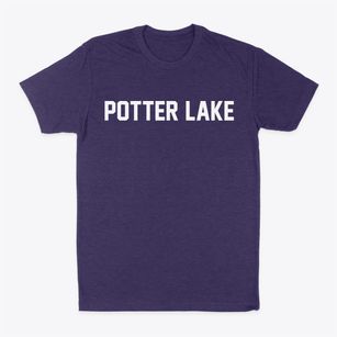 Potter Lake Wisconsin Classic Block Classic Dad T-Shirt