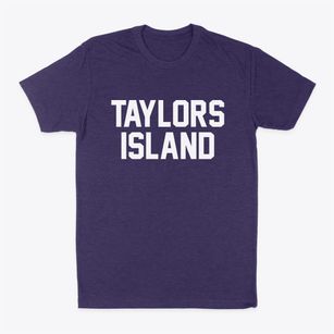 Taylors Island Maryland Classic Block Classic Dad T-Shirt