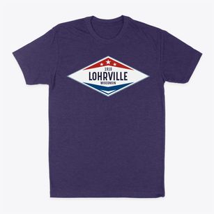 Lohrville Wisconsin Diamond Star Classic Dad T-Shirt