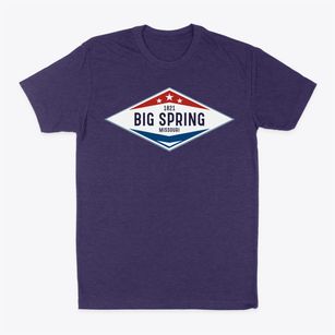 Big Spring Missouri Diamond Star Classic Dad T-Shirt