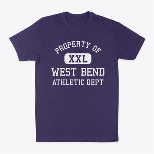 West Bend Wisconsin Athletic Dept Classic Dad T-Shirt