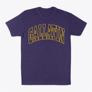 Gallatin New York Trendy Block Classic Dad T-Shirt