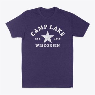 Camp Lake Wisconsin Star Classic Dad T-Shirt