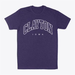 Clayton Iowa Inline Classic Dad T-Shirt