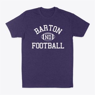Barton North Dakota Football Classic Dad T-Shirt