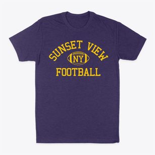 Sunset View New York Football Classic Dad T-Shirt