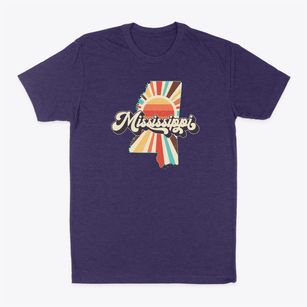  Mississippi Retro Art Classic Dad T-Shirt