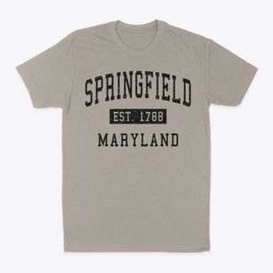 Springfield Maryland Classic Established Classic Dad T-Shirt