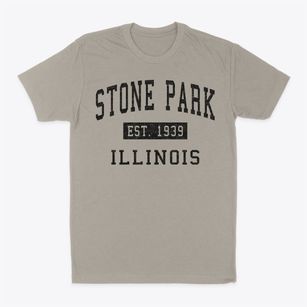 Stone Park Illinois Classic Established Classic Dad T-Shirt