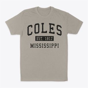 Coles Mississippi Classic Established Classic Dad T-Shirt