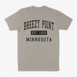 Breezy Point Minnesota Classic Established Classic Dad T-Shirt
