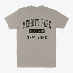 Merritt Park New York Classic Established Classic Dad T-Shirt