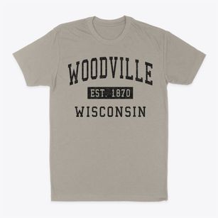 Woodville Wisconsin Classic Established Classic Dad T-Shirt