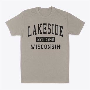 Lakeside Wisconsin Classic Established Classic Dad T-Shirt