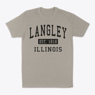 Langley Illinois Classic Established Classic Dad T-Shirt