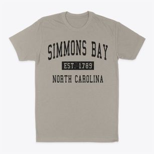 Simmons Bay North Carolina Classic Established Classic Dad T-Shirt