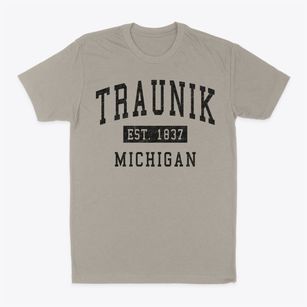 Traunik Michigan Classic Established Classic Dad T-Shirt
