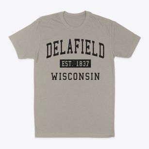 Delafield Wisconsin Classic Established Classic Dad T-Shirt