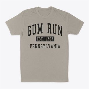 Gum Run Pennsylvania Classic Established Classic Dad T-Shirt