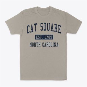 Cat Square North Carolina Classic Established Classic Dad T-Shirt