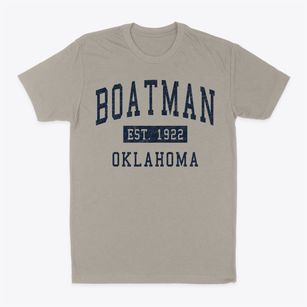 Boatman Oklahoma Classic Established Classic Dad T-Shirt