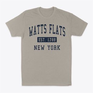 Watts Flats New York Classic Established Classic Dad T-Shirt