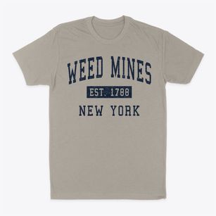 Weed Mines New York Classic Established Classic Dad T-Shirt